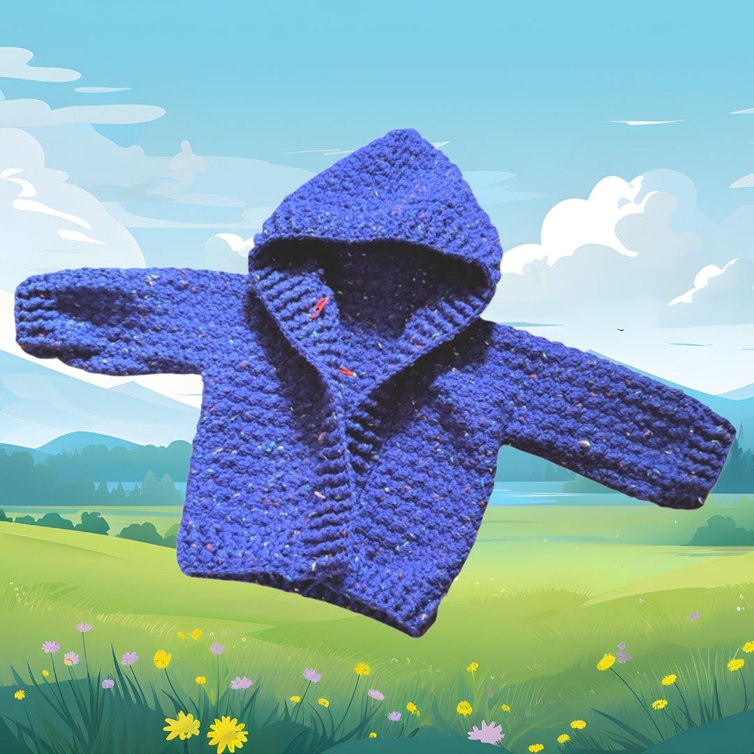 Spéirín Hooded Baby Cardigan