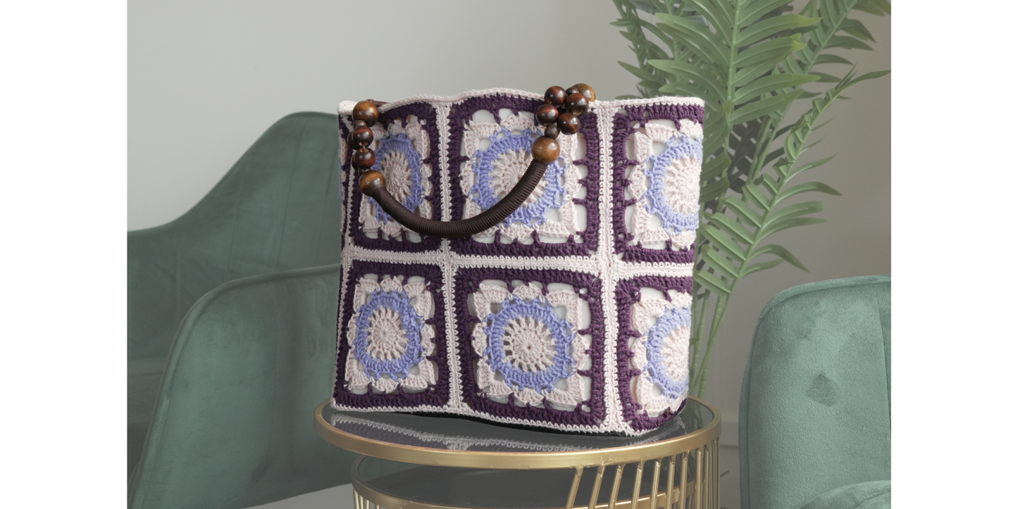 Luna Lána Hand Crocheted Tote Bag
